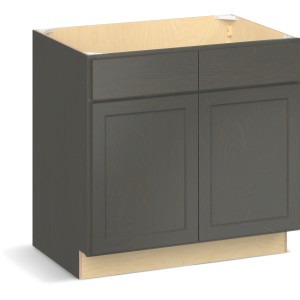 RELIABILT Parkstone II Sink Base, Slate Stained, 36" W, 2 Doors, Fully Assembled - 641070 | Lowe's Pro Supply